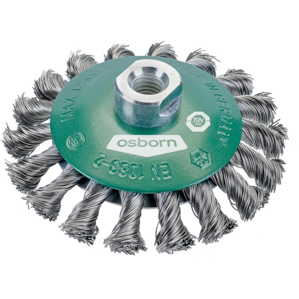 Kegelbürste Rostf. M14 100x0,35mm gezopft Osborn