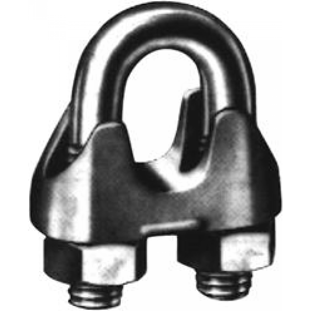 Drahtseilklemme 13mm M10 1/2 DIN 741 Stahl galvanisch verzinkt HP
