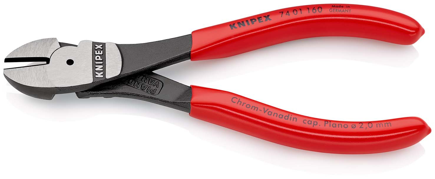 Kraft-Seitenschneider 7401 poliert 160mmKNIPEX
