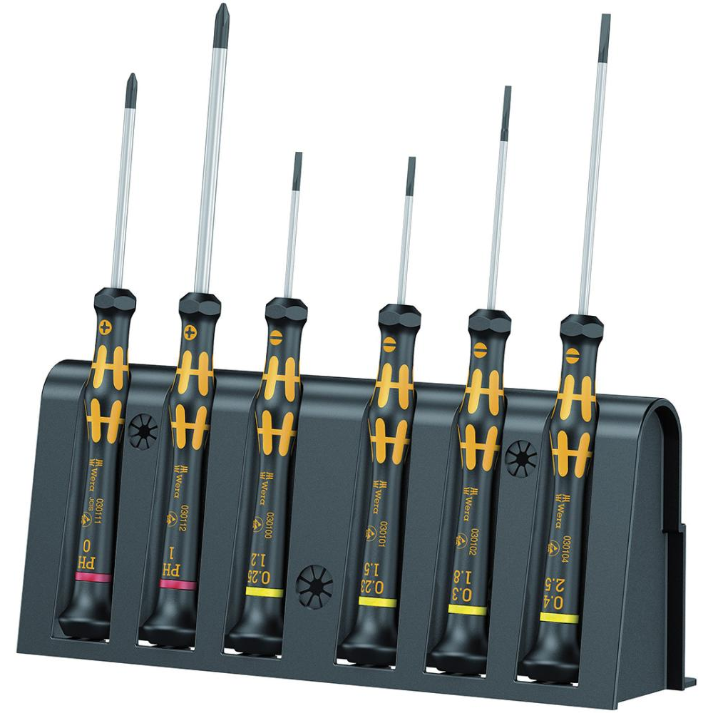 ESD-Elektronik-Schraubendreher-Satz, Nr. 1578 A/6 Elektronik- Schraubendreher-Satz ESD 6-teilig Wera