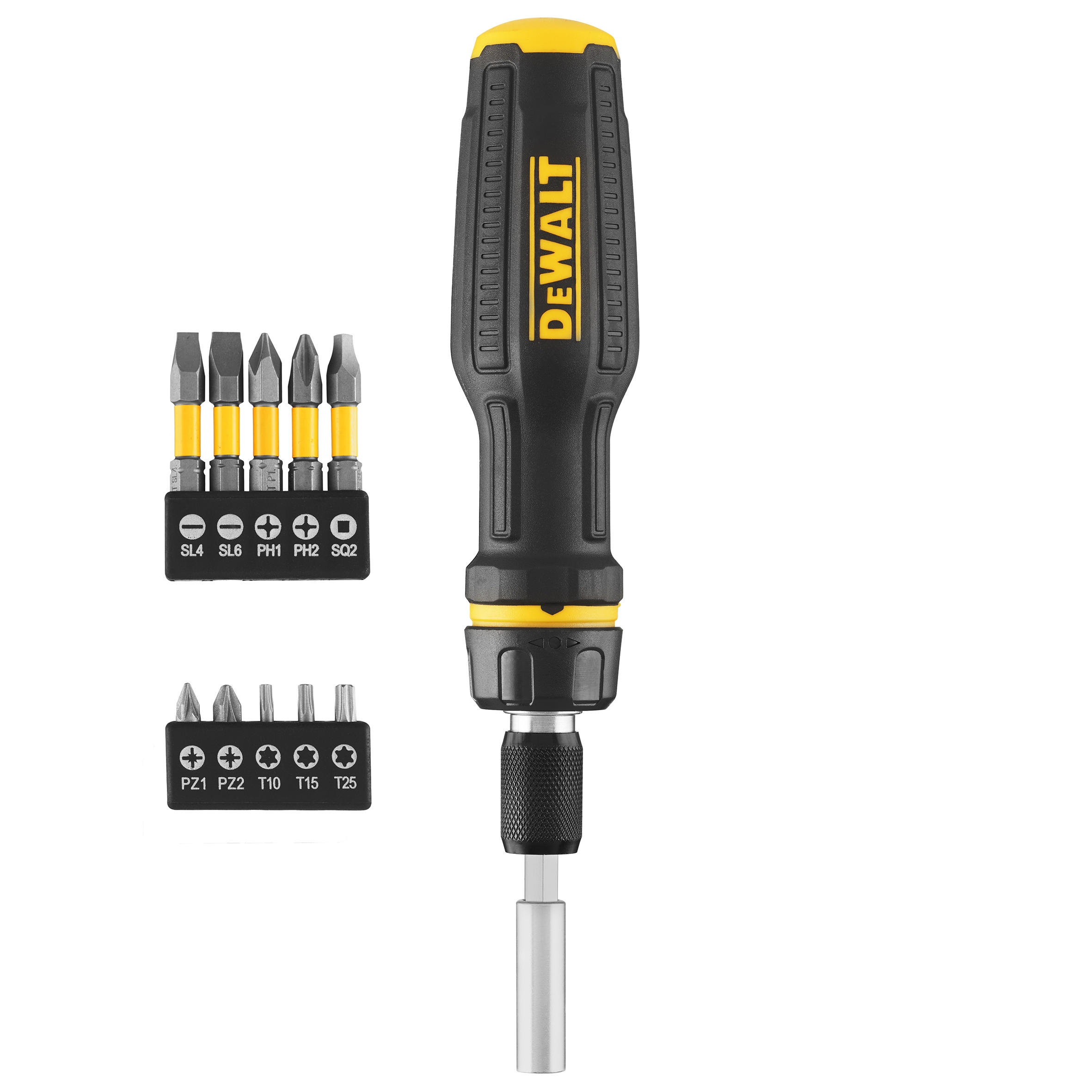 Dewalt DWHT68001-0,  Bit-Schraubendreher mit Ratsche, Bit-Schraubendreher mit Ratsche inkl. Bit-Set 10-tlg