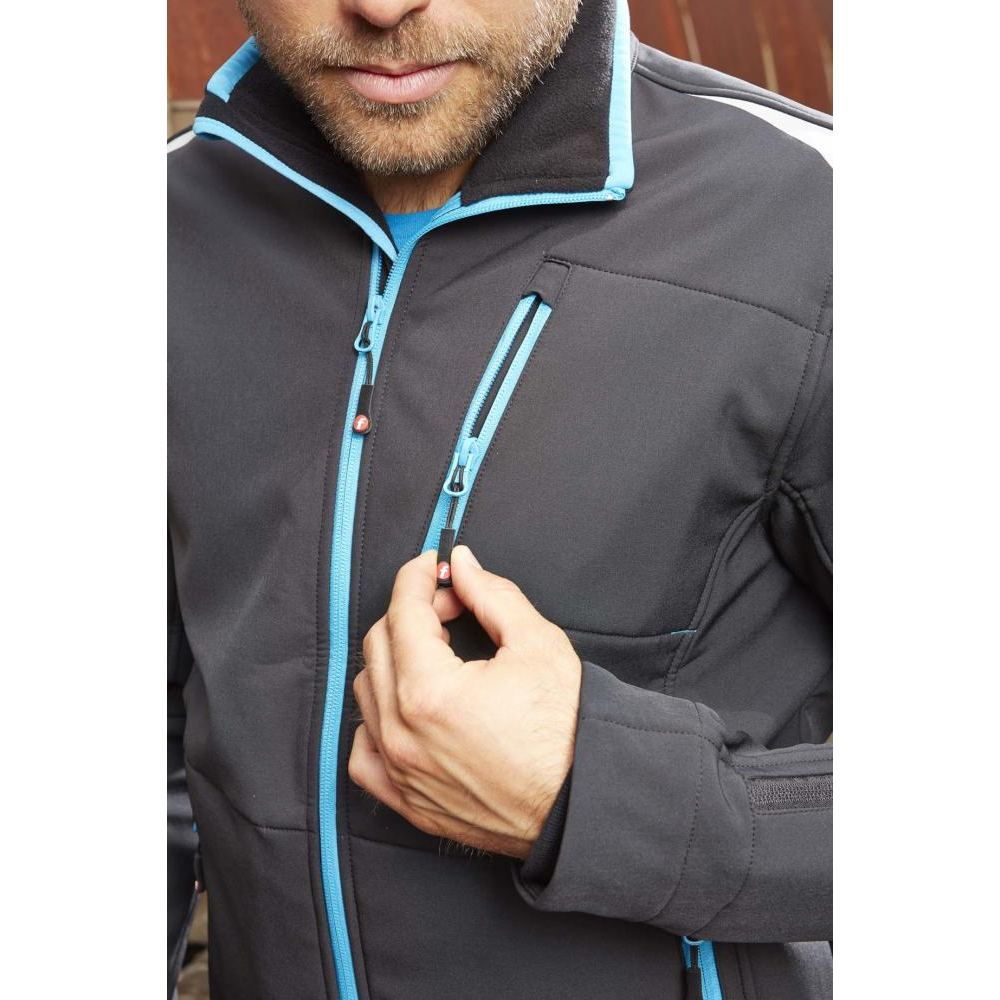 Herren Jacke Gr.3XL blau/schwarz FORTIS4, blau/schwarz Gr.3XL