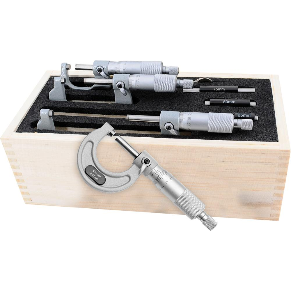 Bügelmessschrauben-Satz Bügelmessschrauben-Set 0-100mm FORTIS