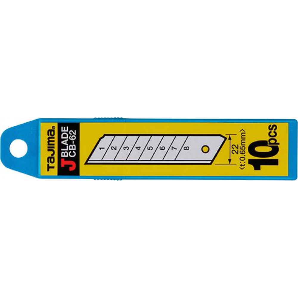 Abbrechklinge CB62H, 22 mm Cutterklinge 22mm 10 TAJIMA für LC620 DC610, DC690