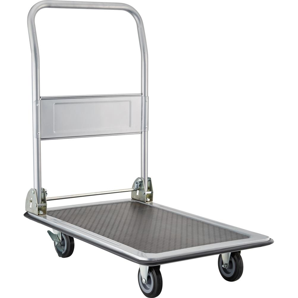 Plattformwagen, mit Klappbügel 150kg 740x470mm PP-Rad