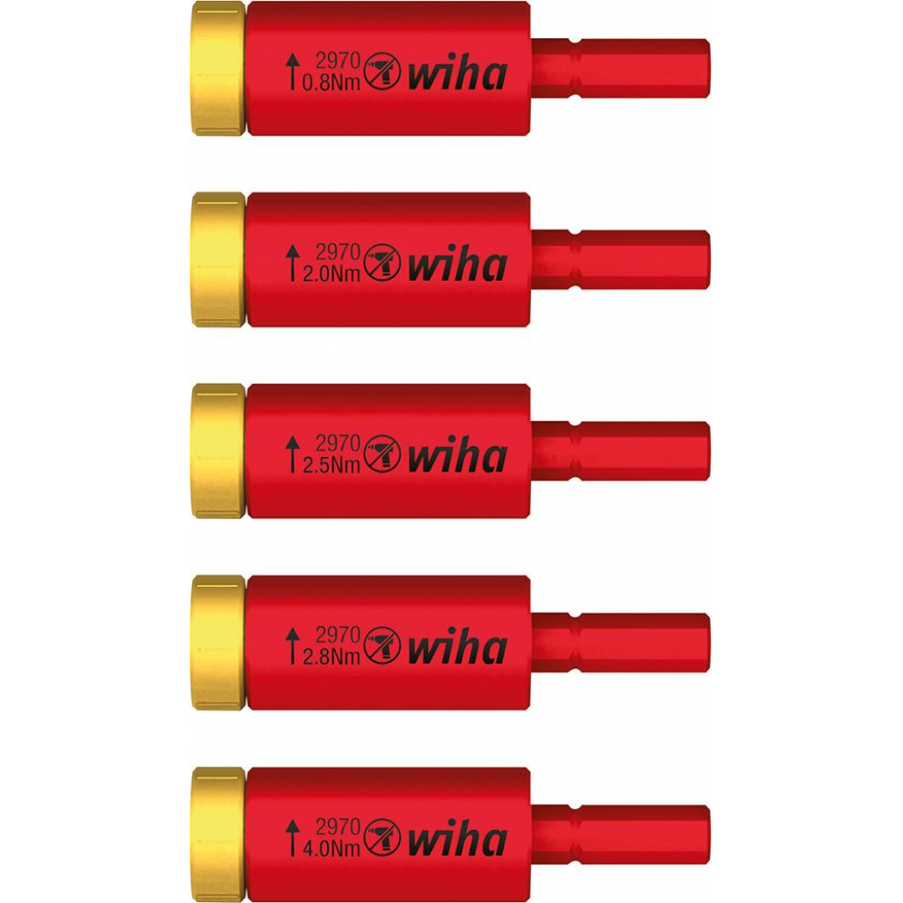 VDE-Drehmoment-Adapter-Satz easy Torque Drehmoment-Adapter-Satz VDE 5-teilig Wiha