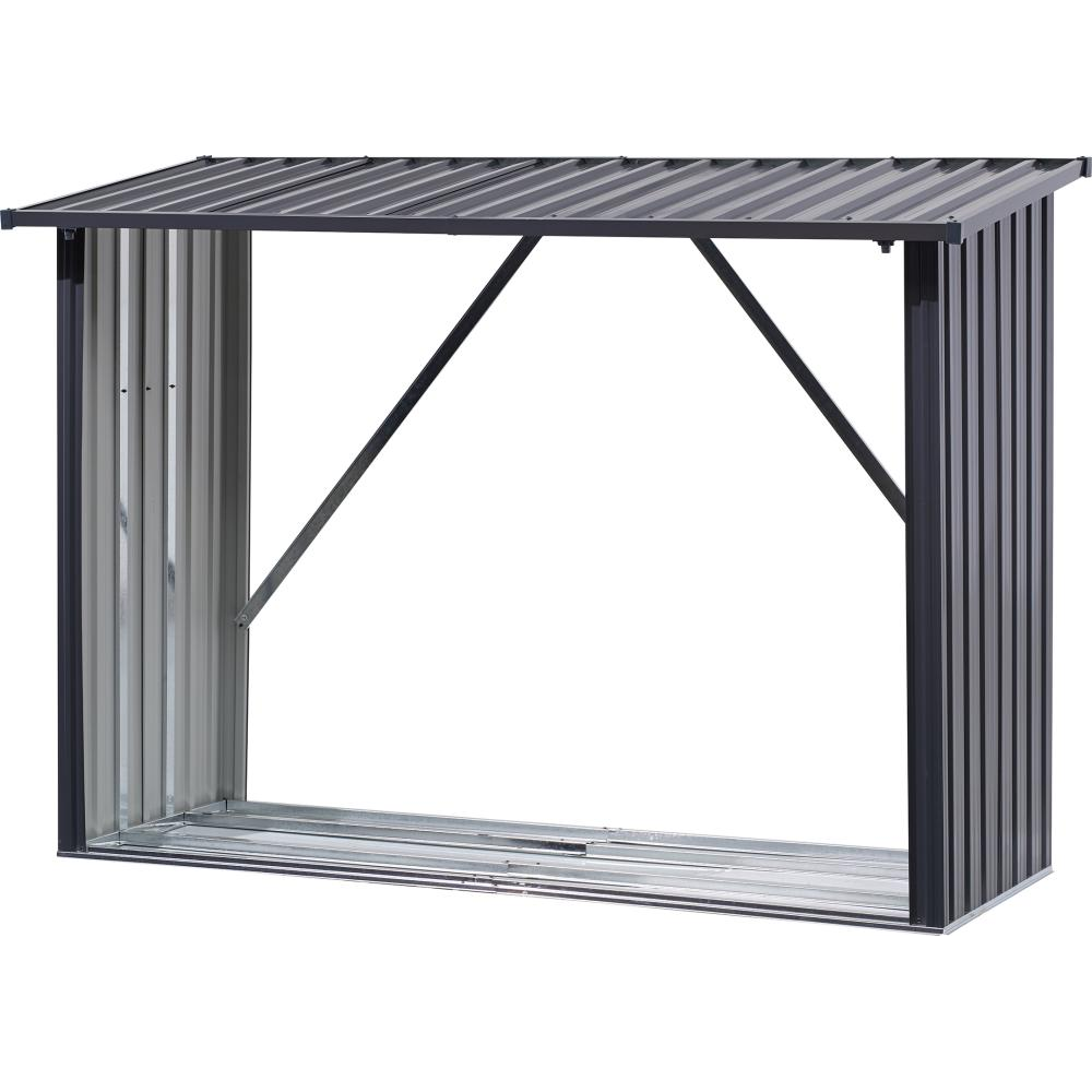 Kaminholzregal XL205 x 75x 142/154 cmverzinkt und lackiert Beschaffungsarti kel