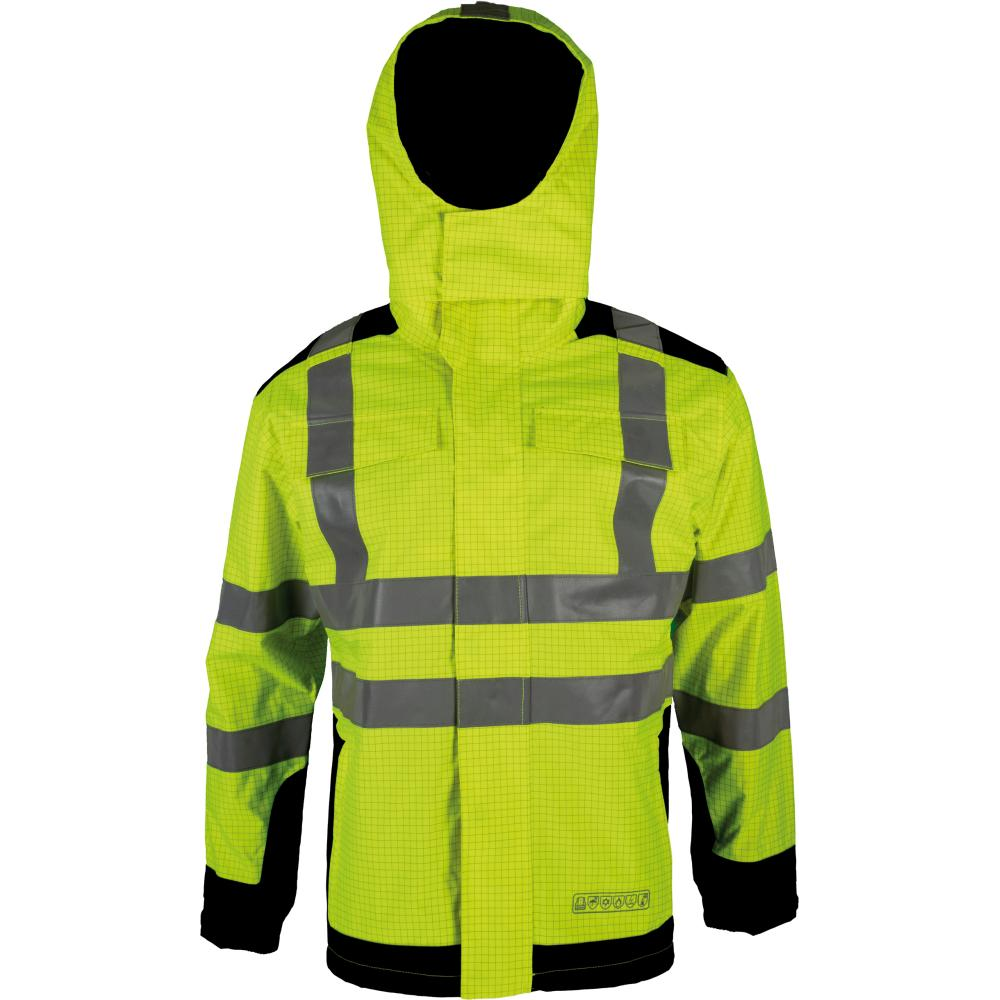 Multinorm-Parka 3850B 3850G gelb/blau, Reflex, Gr.2XLGr.2XL