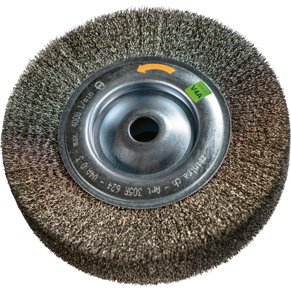 Rundbürste V4A gewellt 200x30x0,3mm ZEINTRA
