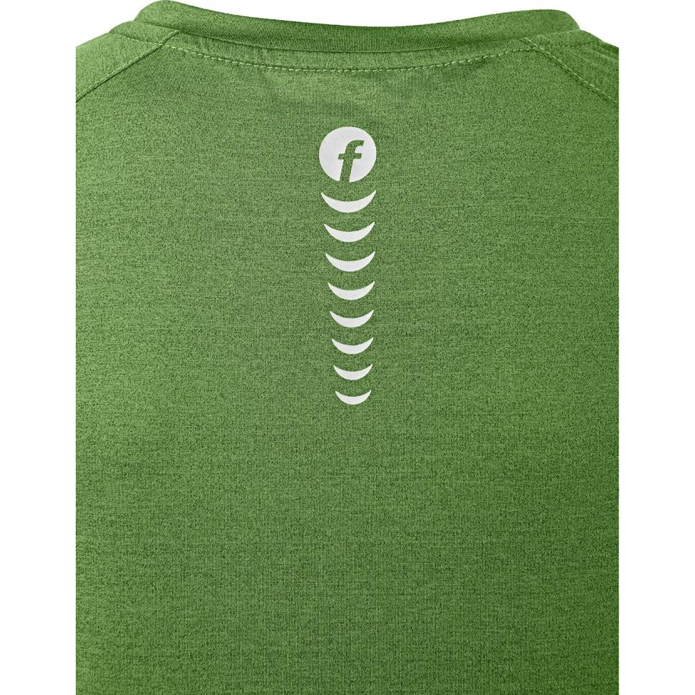T-Shirt Gr. L grün/schwarz meliert Quick Dry Fortis Elements