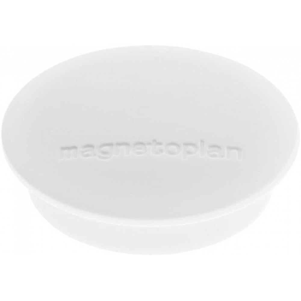 Organisationsmagnet, 1300 g Haftkraft Magnet D34mm VE10 weiss