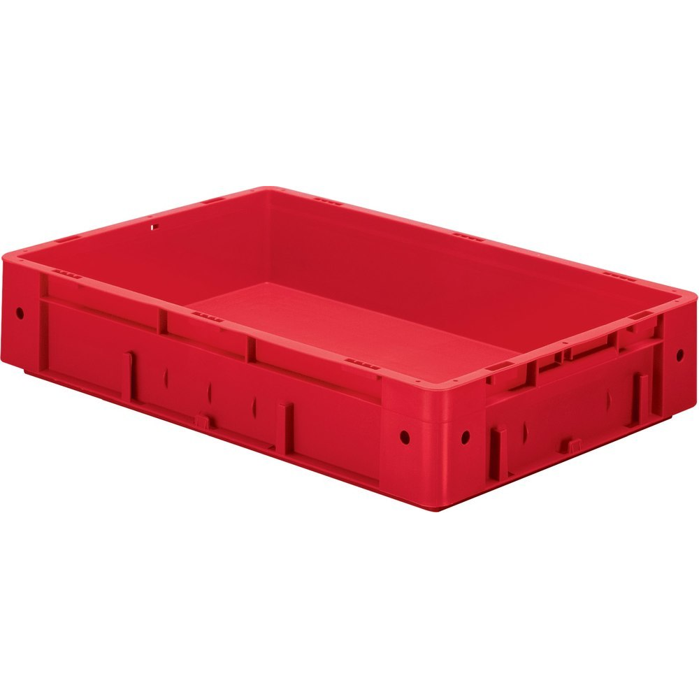 Transportkasten VTK 600/120-0 Transport-Stapelkasten B600x T400x H120 mm grün Auflast 700kg ohne Griffloch