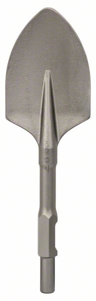 Bosch Spatmeißel mit 30-mm-Sechskantaufnahme, abgerundet, 400 x 135 mm