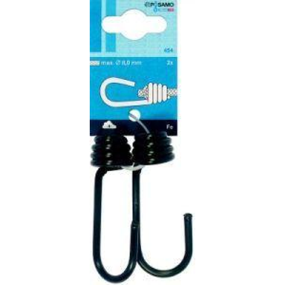 Spannhaken für Gummiseil Ø 8,0 mm schwarz PÖSAMO 2St