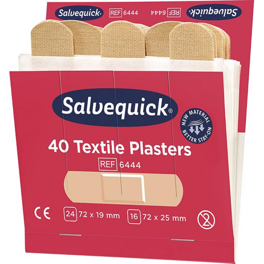 Nachfüllpackungen Salvequick 6x40PTextil
