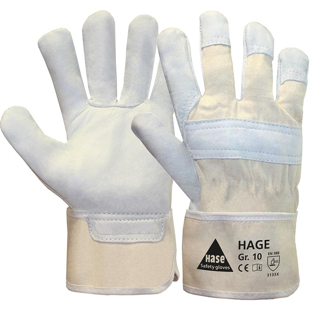 Handschuh Hage Rindvoll, leder Gr, 10