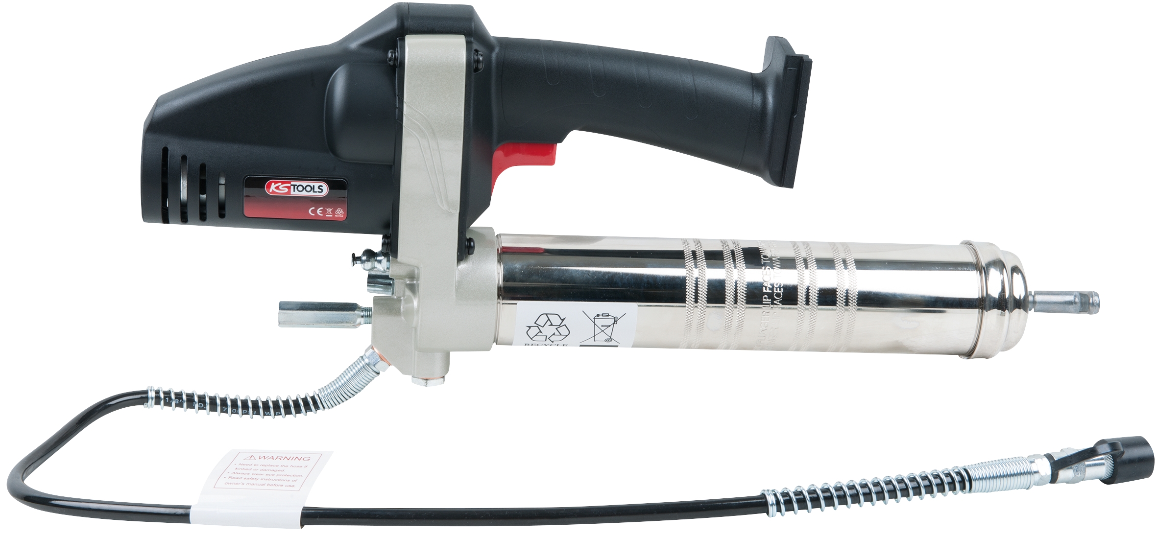 KSTOOLS 400 ml Akku-Fettpresse, 420bar, 18V, ohne Akku und Ladegerät