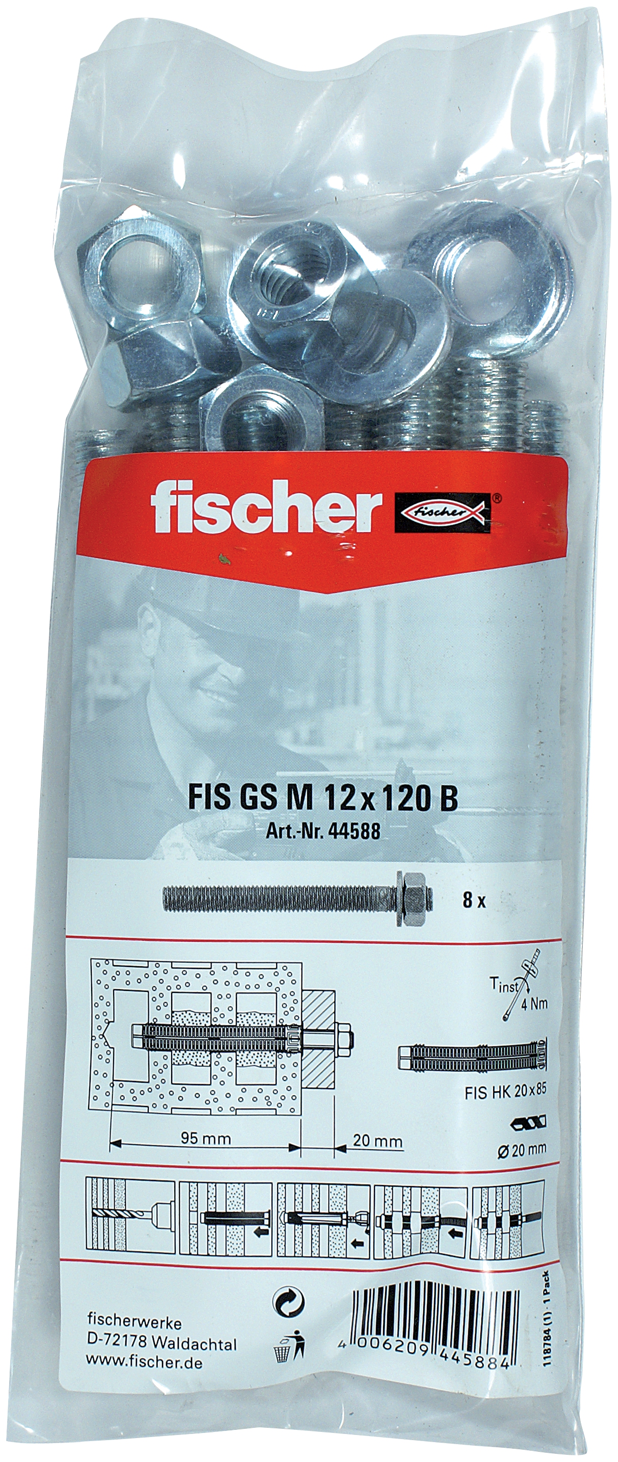 Fischer FIS GS M12 x 120 B. Die vielseitig einsetzbare Gewindestange ohne Zulassung