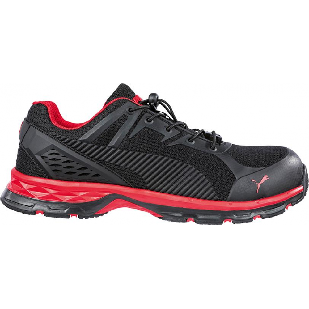 Sicherheitshalbschuh Fuse Motion 2.0 Red Low 643890, S1P SRC HRO ESD Halbschuh schwarz/rot Gr.48 Puma