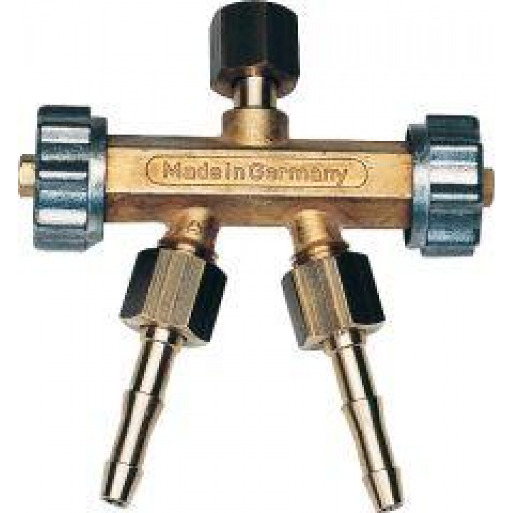 Doppelabzweigventil Brenngas G3/8L