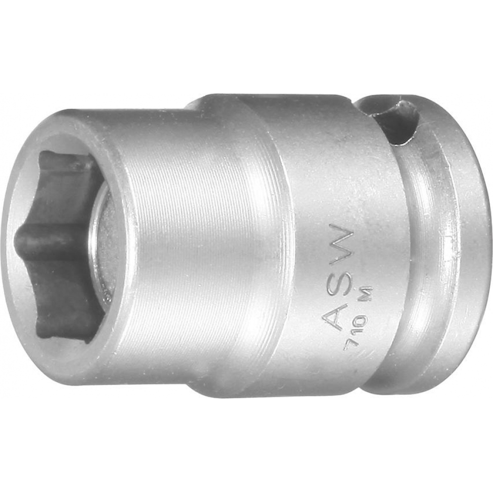 Kraft-Steckschlüssel-Einsatz 3/8", magnetisch Kraft- Steckschlüsseleinsatz mit Magnet 10mm" ASW