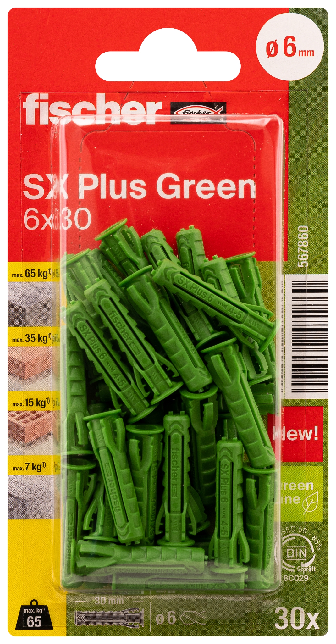 Fischer SX Plus Green 6 x 30 K. Der Spezialist im Vollbaustoff mit nachwachsenden Rohstoffen.