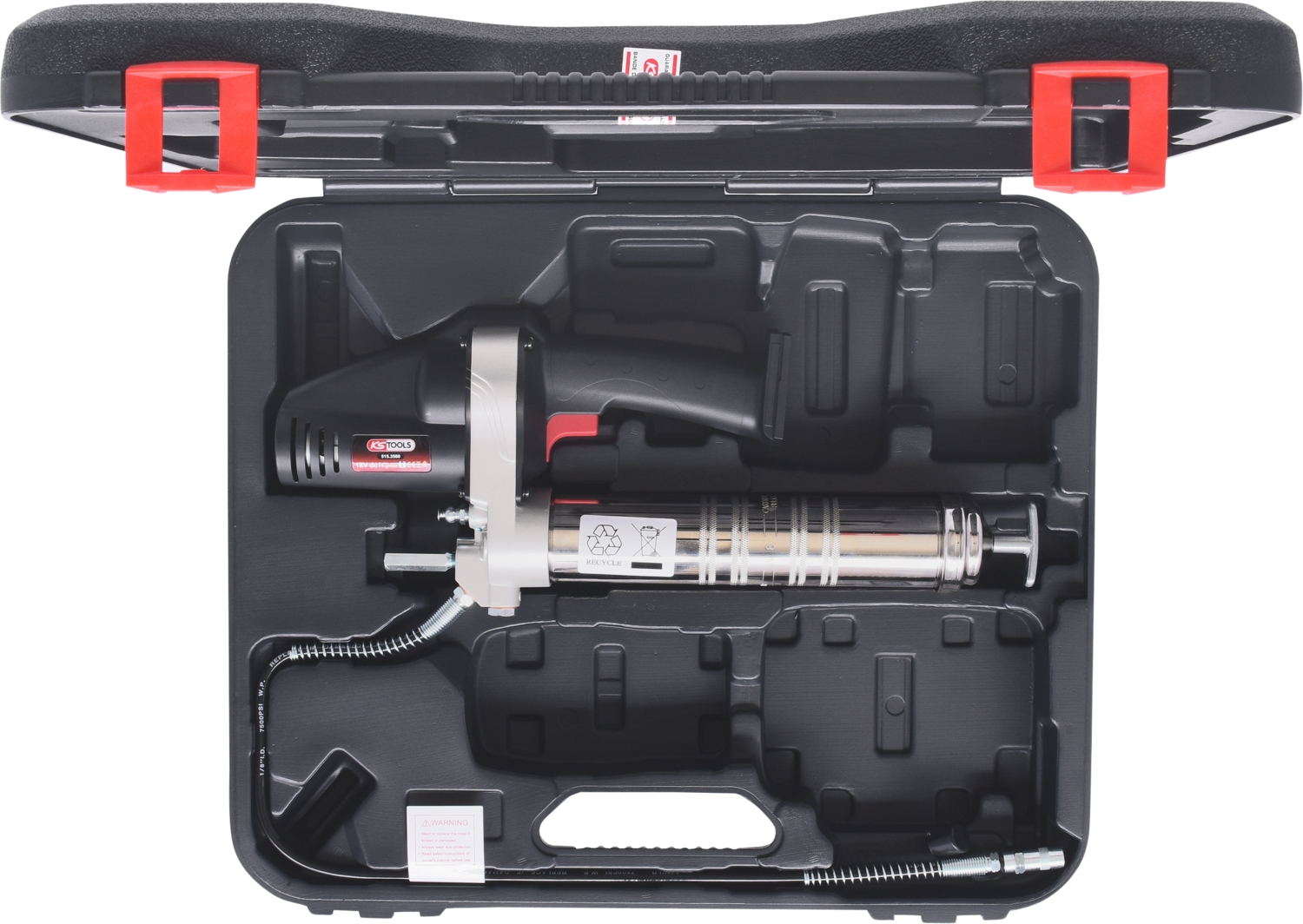 KSTOOLS 400 ml Akku-Fettpresse, 420bar, 18V, ohne Akku und Ladegerät