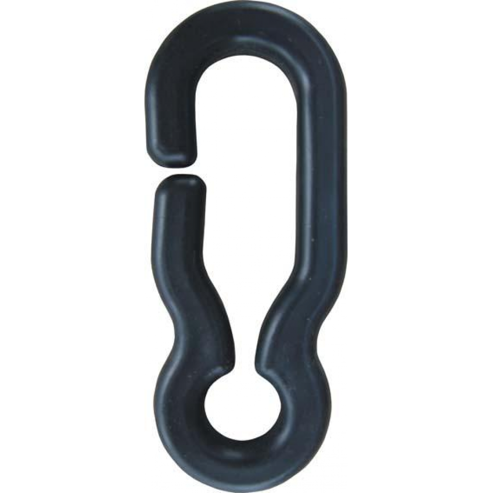 Universalhaken, schwarz für Kunststoffkette