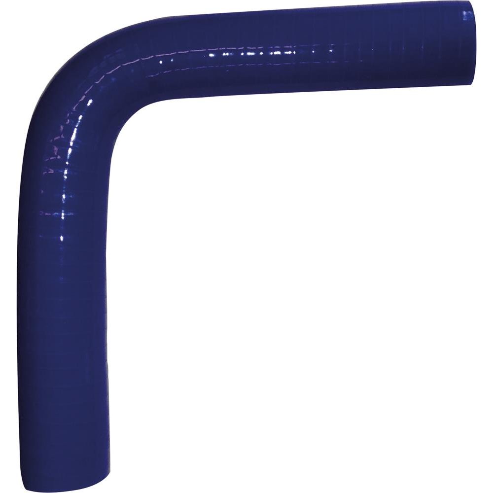 Silikon-Kühlerschlauch, Krümmer 90°, blau Silikon Kühlerschlauch 90G, 70x5mm, Schenkellänge, je: 152mm