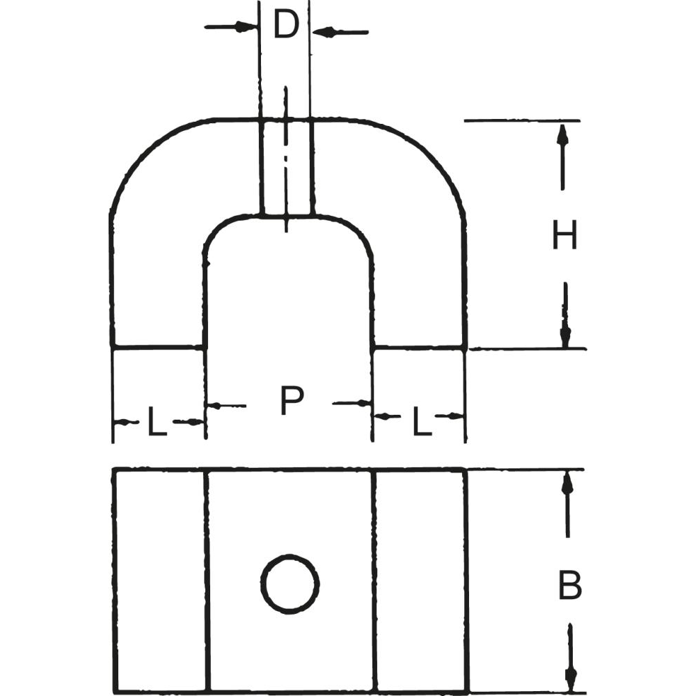 Starker Hufeisenmagnet 30,0x20,0mm,FORTIS
