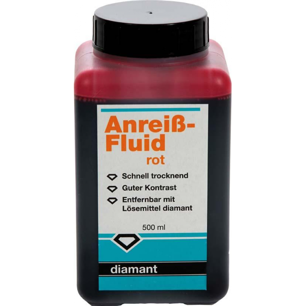 Anreiß-Fluid 500ml rot DIAMANT