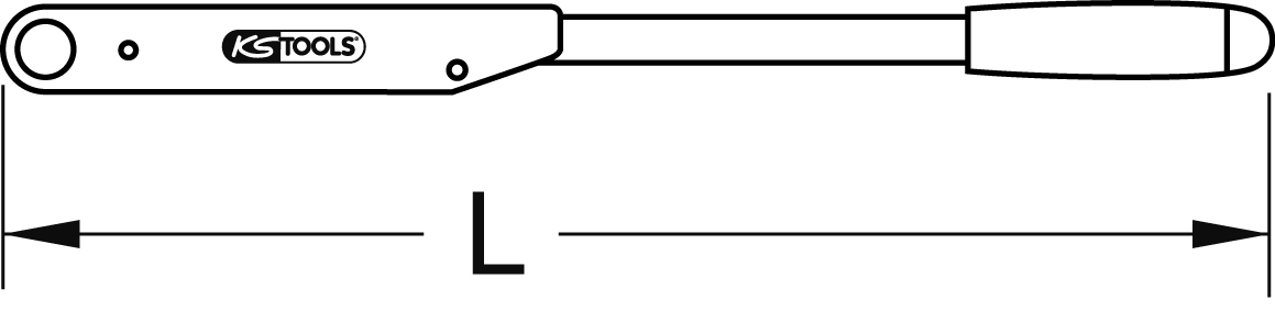 KSTOOLS 3/4" Prüf-Drehmomentschlüssel, 96-480Nm