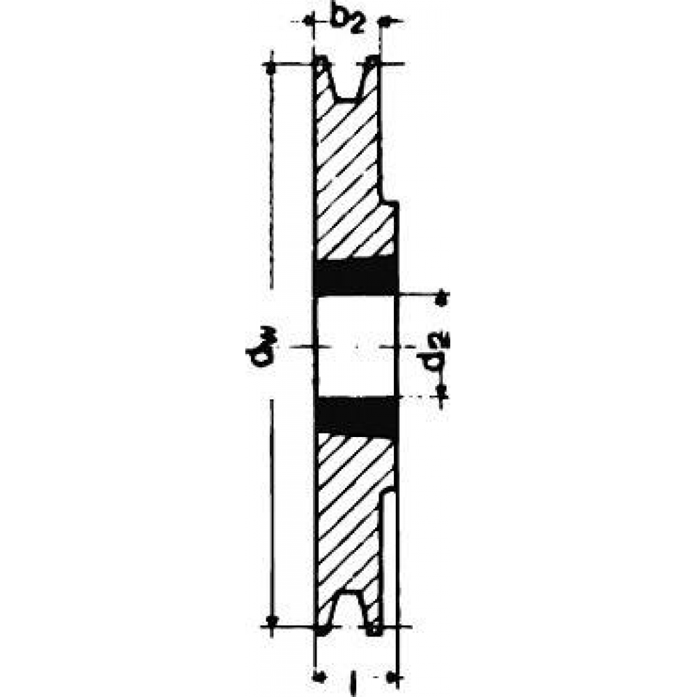 Keilrillenscheibe TB SPZ/10 2-rillig, 190, mm Taper-Buchse, 2012