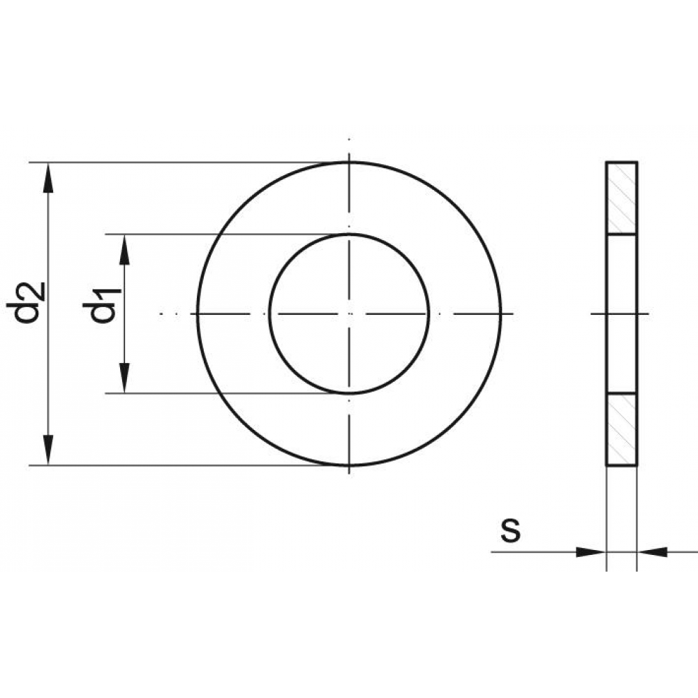 U-Scheibe 3,2 mm DIN 125 / ISO 7089 Form A 200 HV verzinkt KPE-NORMpro