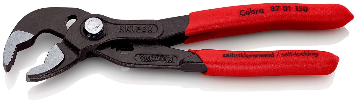 Wasserpumpenzange Cobra mit Kunststoff-Griffen150mmKNIPEX