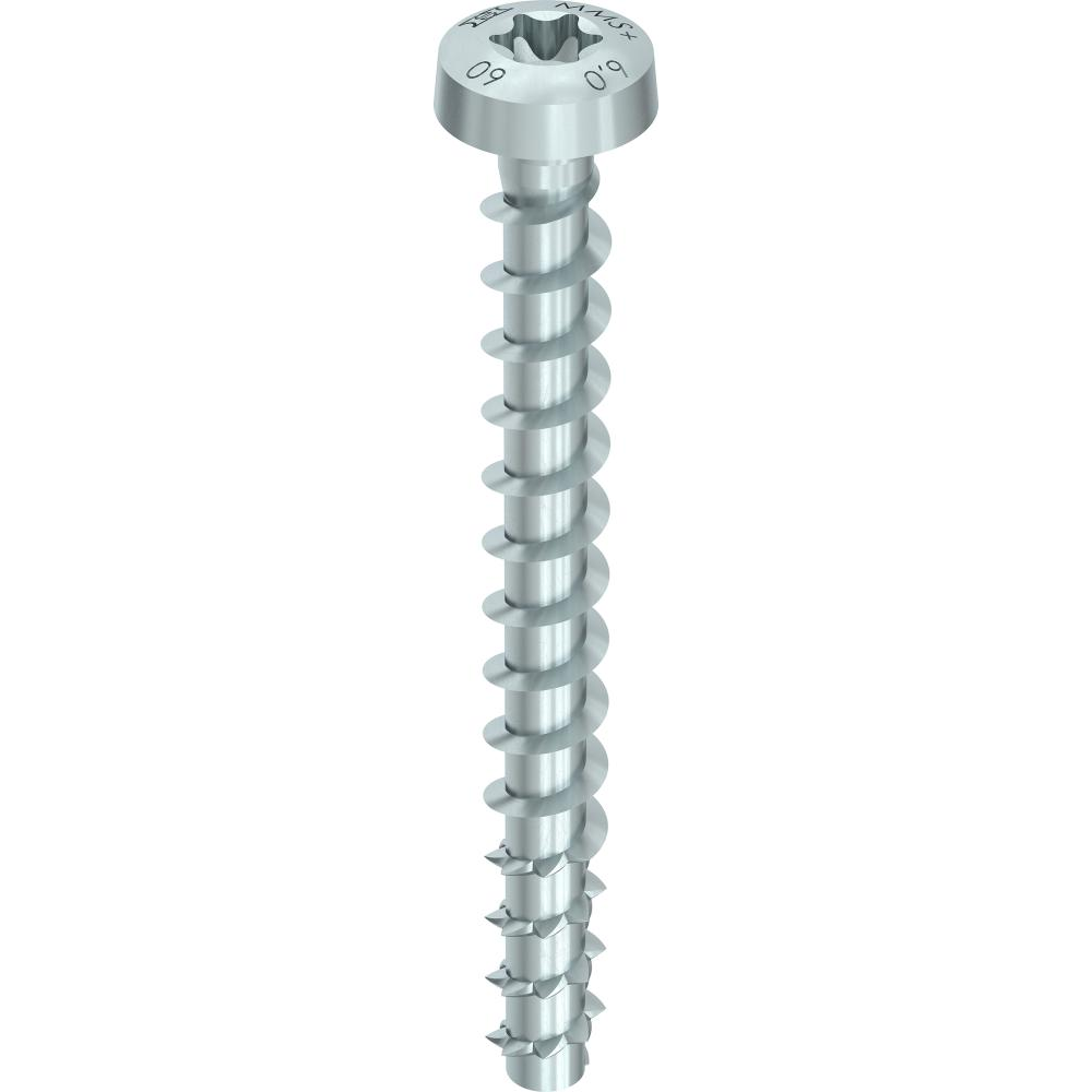 Schraube 7,5x40 mm Panhead Rundkopf T-30 blau verzinkt MULTI-MONTI®-plus P HECO-MMSplus-P