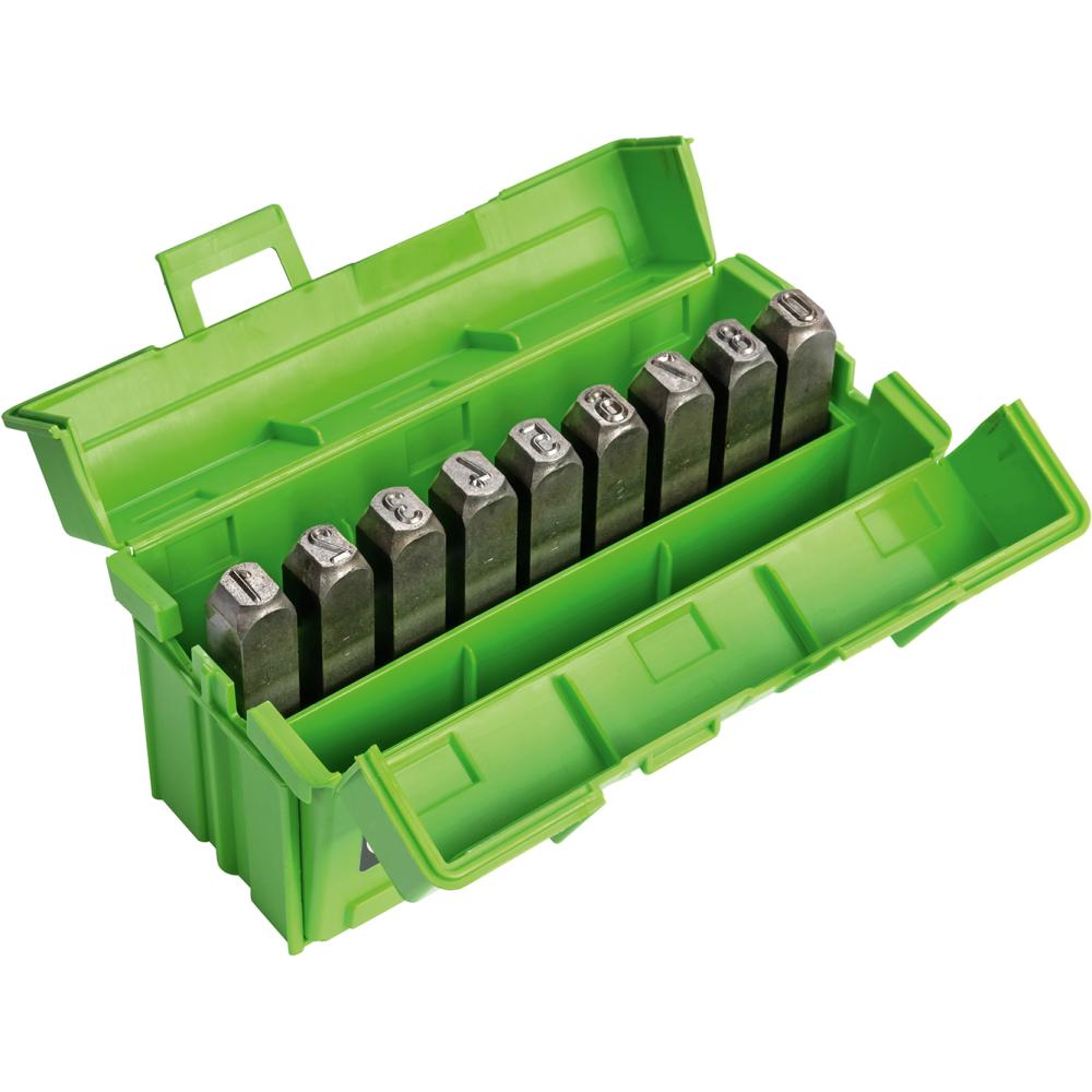 Schlagzahlen-Satz vernickelt Schrifthöhe 10mm KUKKO