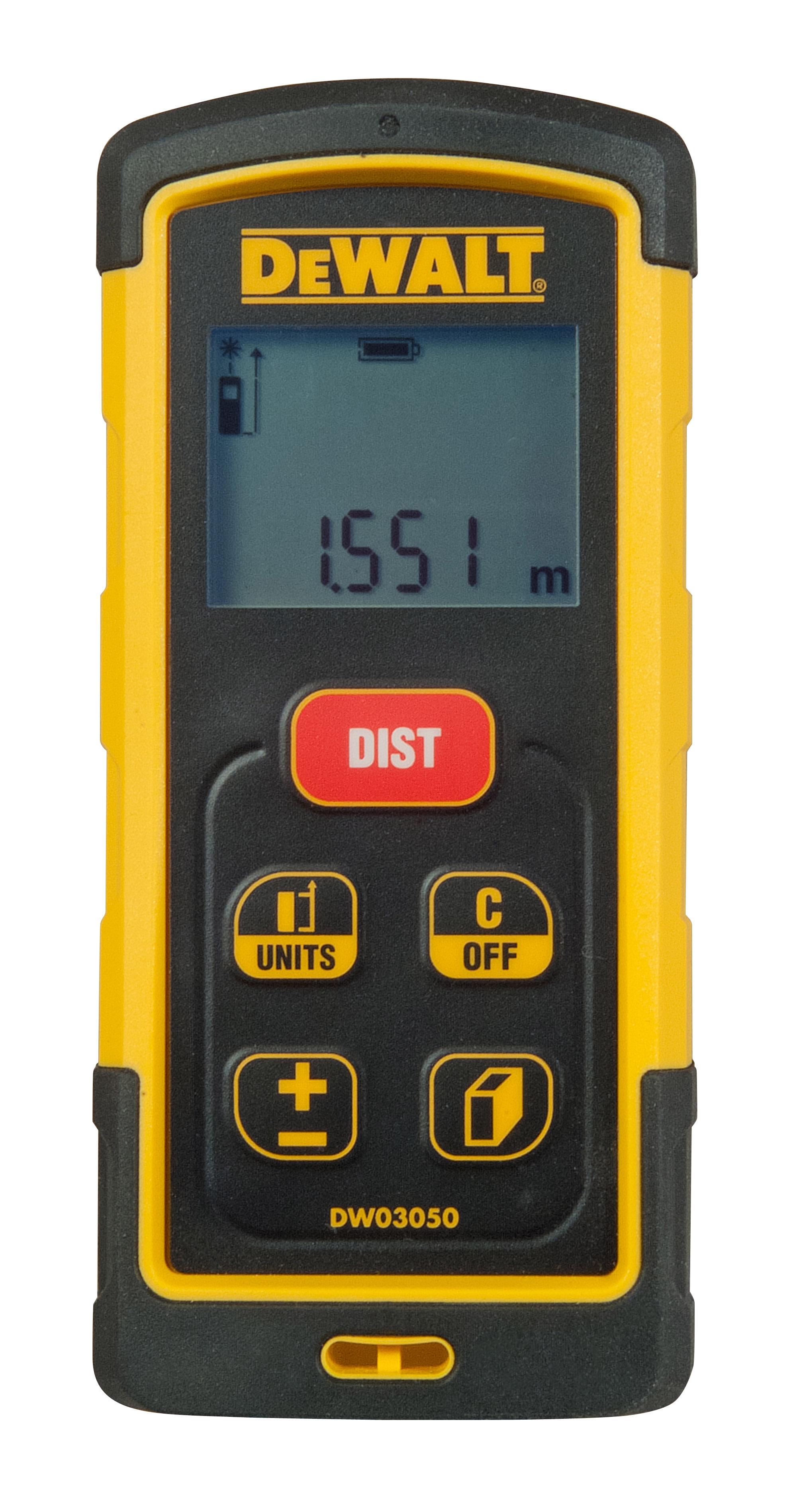 Dewalt DW03050-XJ,  Entfernungsmesser bis 50m, Entfernungsmesser bis 50m mit Bluetooth Funktion, kompatibel mit der  Tool Connect App