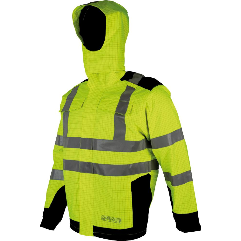 Multinorm-Parka 3850B 3850G gelb/blau, Reflex, Gr.2XLGr.2XL