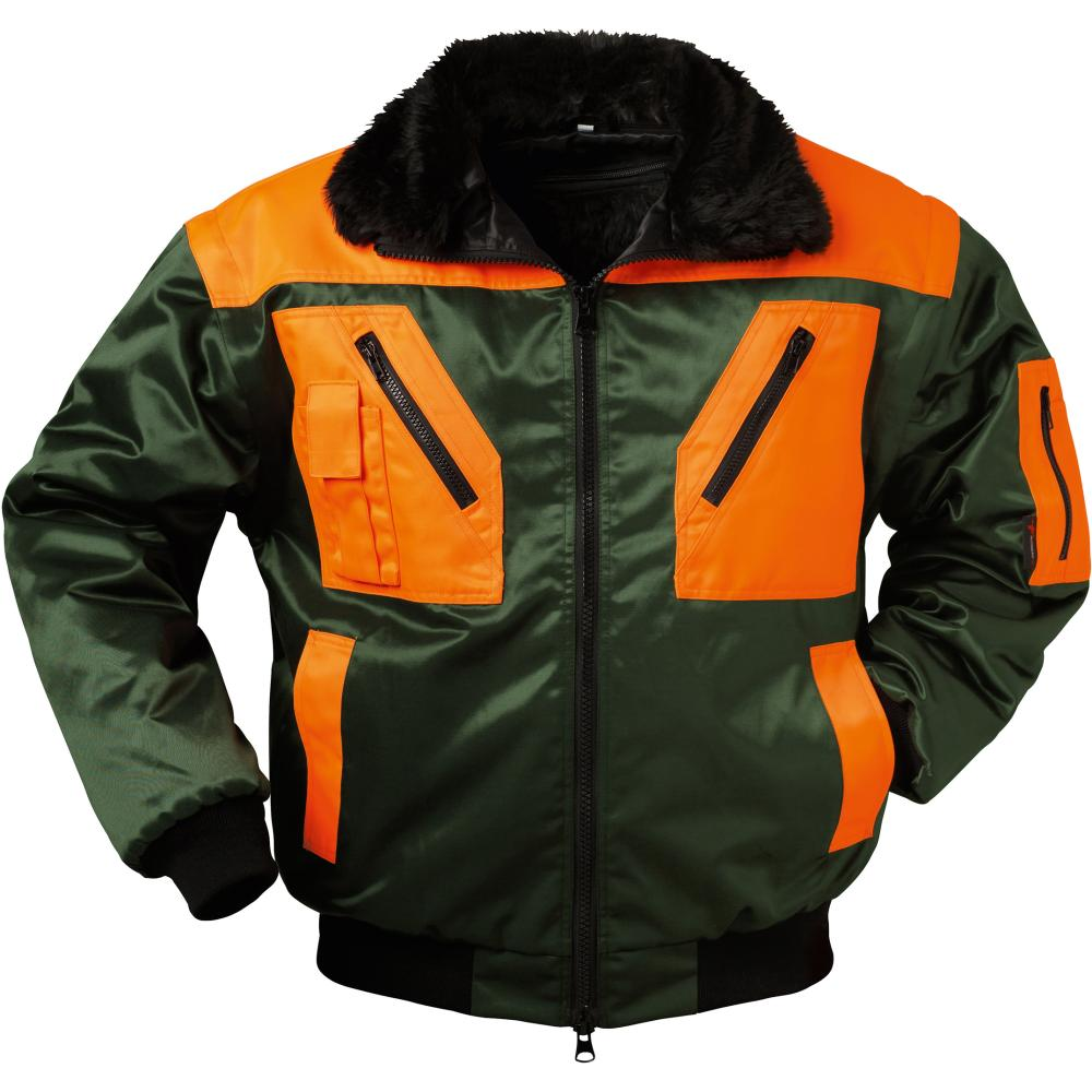 Pilotenjacke ROTDORN Gr.2XL, grün/orange