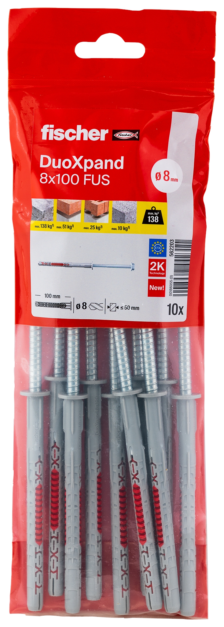 Fischer DuoXpand 8x100 FUS B. Mit cleverem Biss verankern