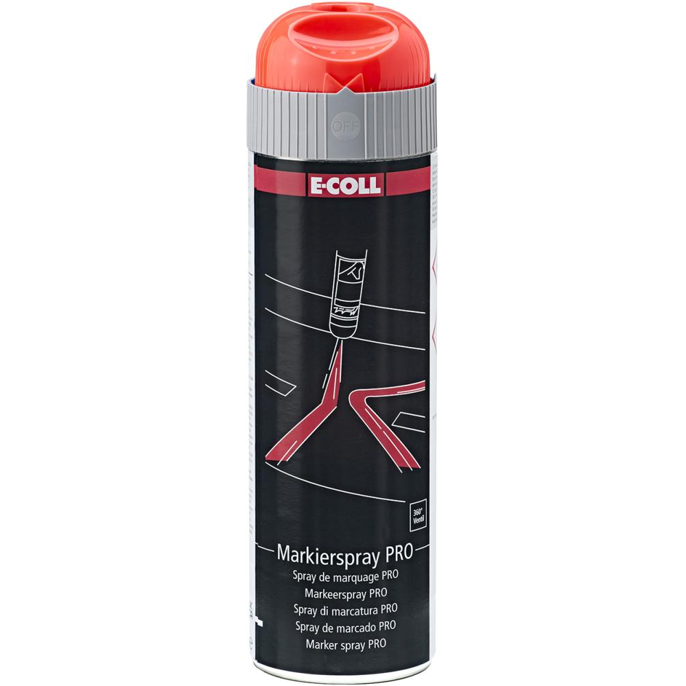 Markierspray PRO 500ml rot E-COLL