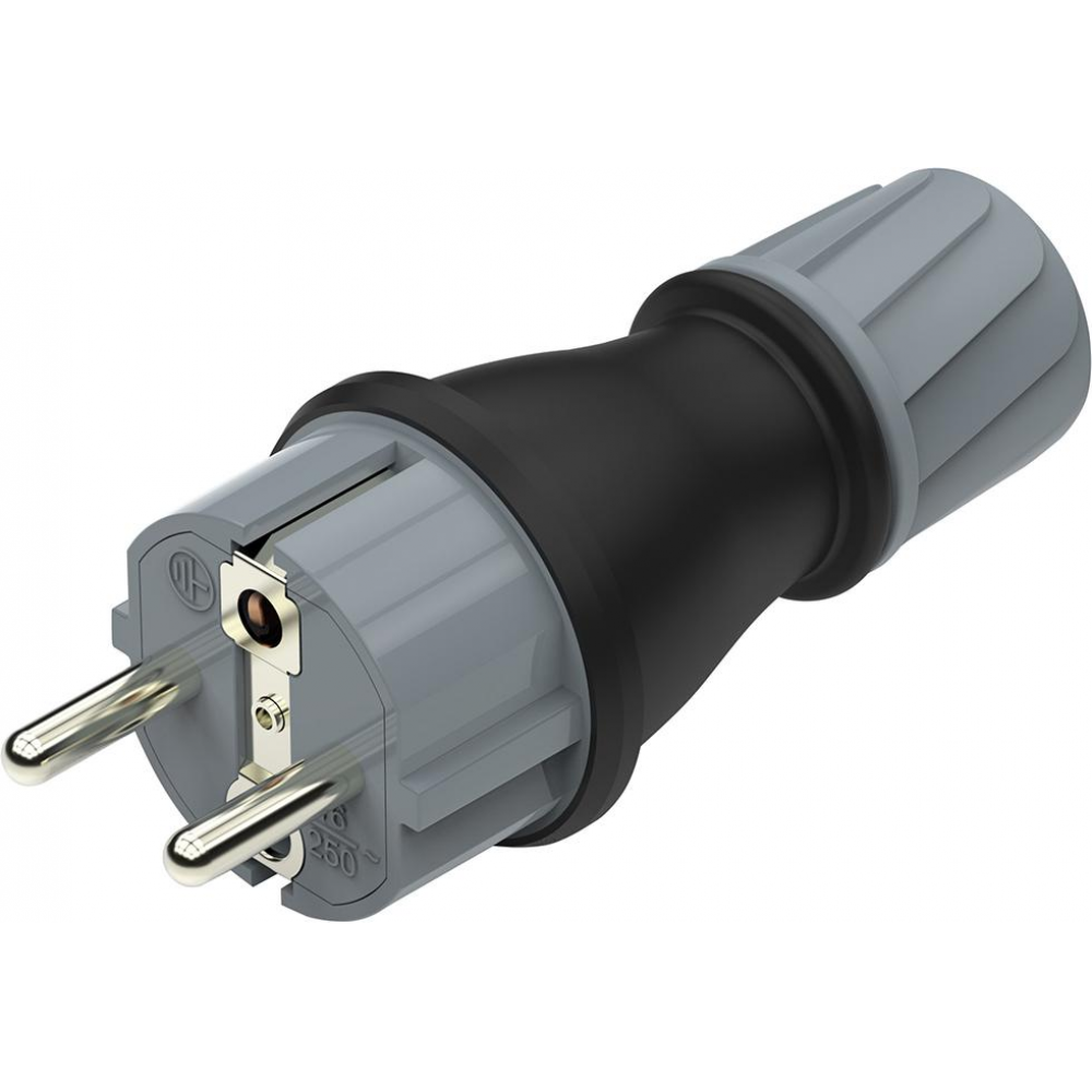 Schutzkontakt-Stecker Stecker Gummi IP54 FORTIS