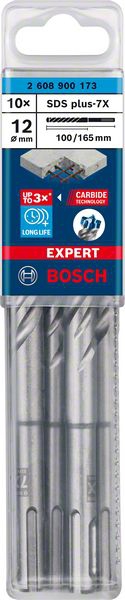 Hammerbohrer EXPERT 12x100x165mm BoschVE à 10 StückSDS plus-7X