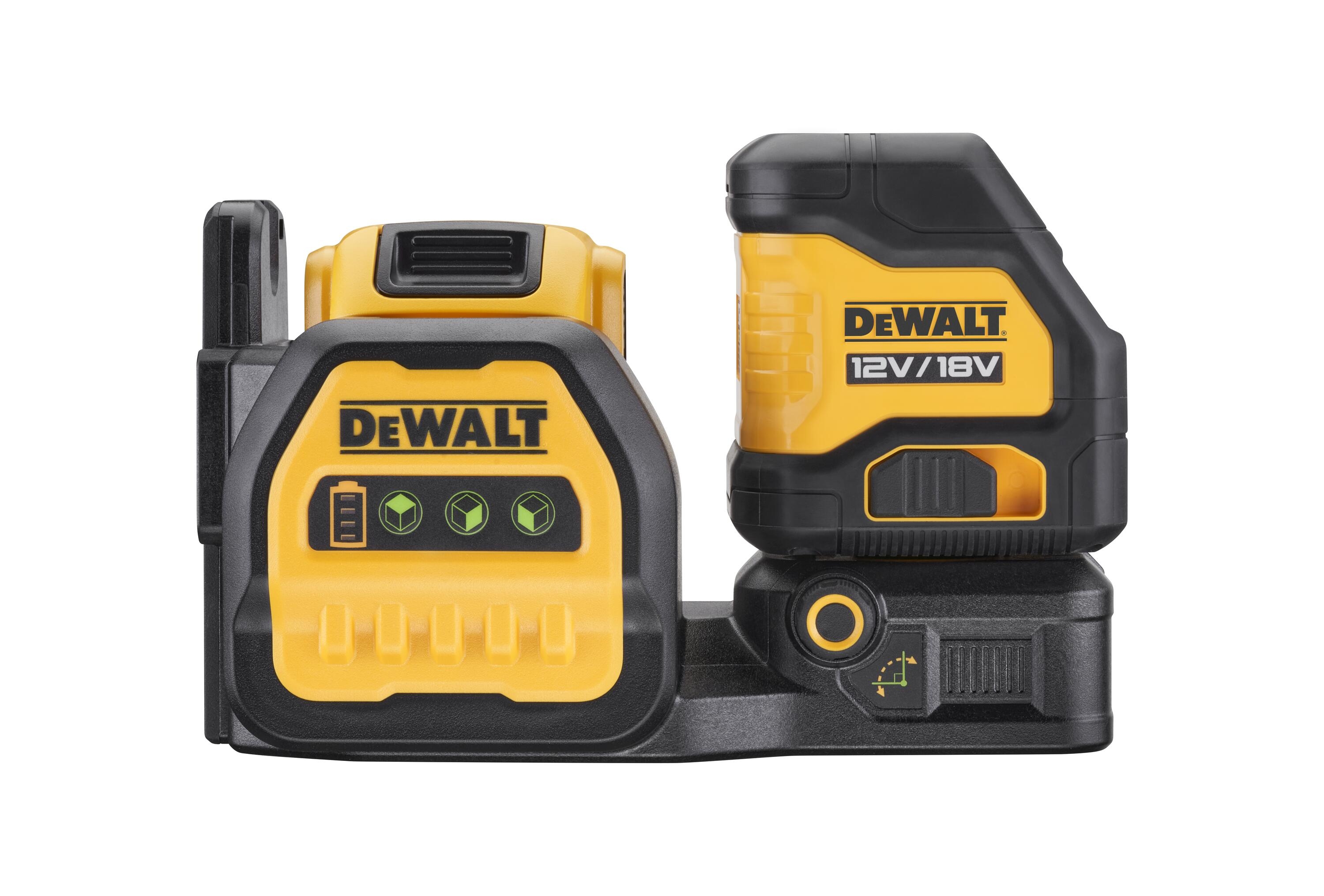 Dewalt DCE088D1G18-QW,  Kreuzlinien-Laser Gruen, 18V, Kreuzlinien-Laser grün inkl. 18V/2Ah Akku, kompatibel mit 12V und 18V XR Akkus