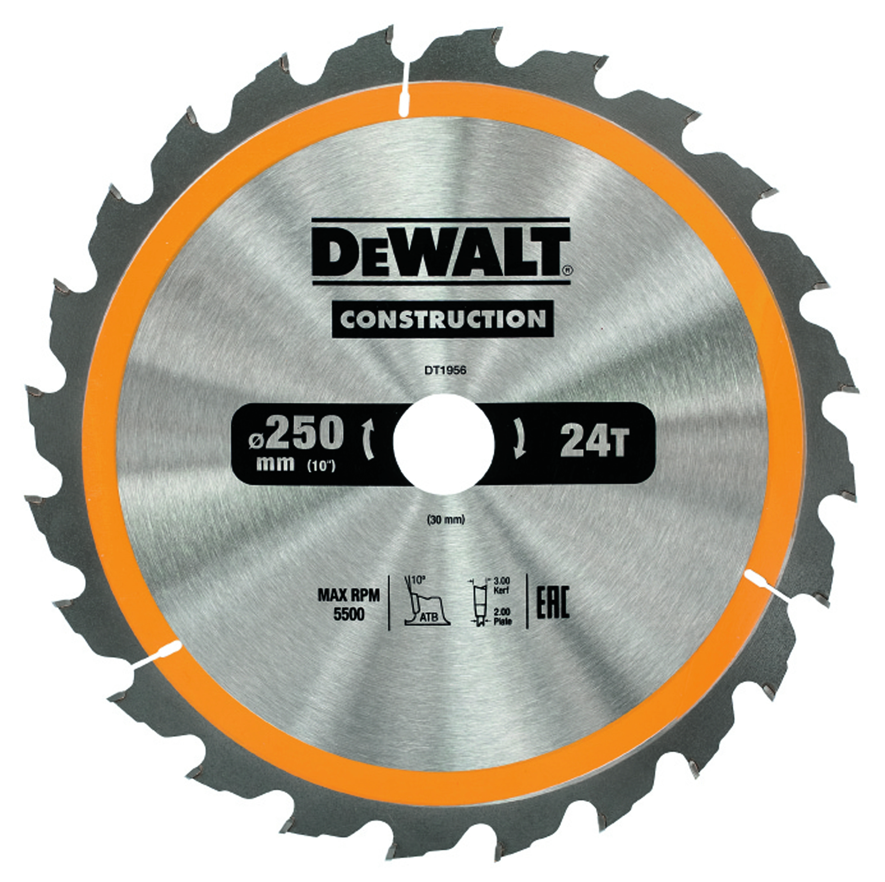 Dewalt DT1956-QZ,  Kreissaegeblatt Stat. 250/30mm 24WZ
