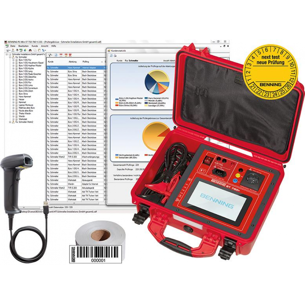Gerätetester-Set ST 760+ SET Gerätetester BENNING