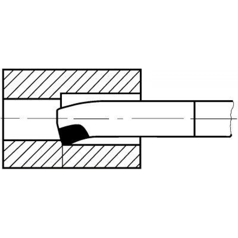 Innen-Eckdrehmeißel Eckdrehmeissel HM rechts DIN4974 P25/30 8x8x125mm WILKE