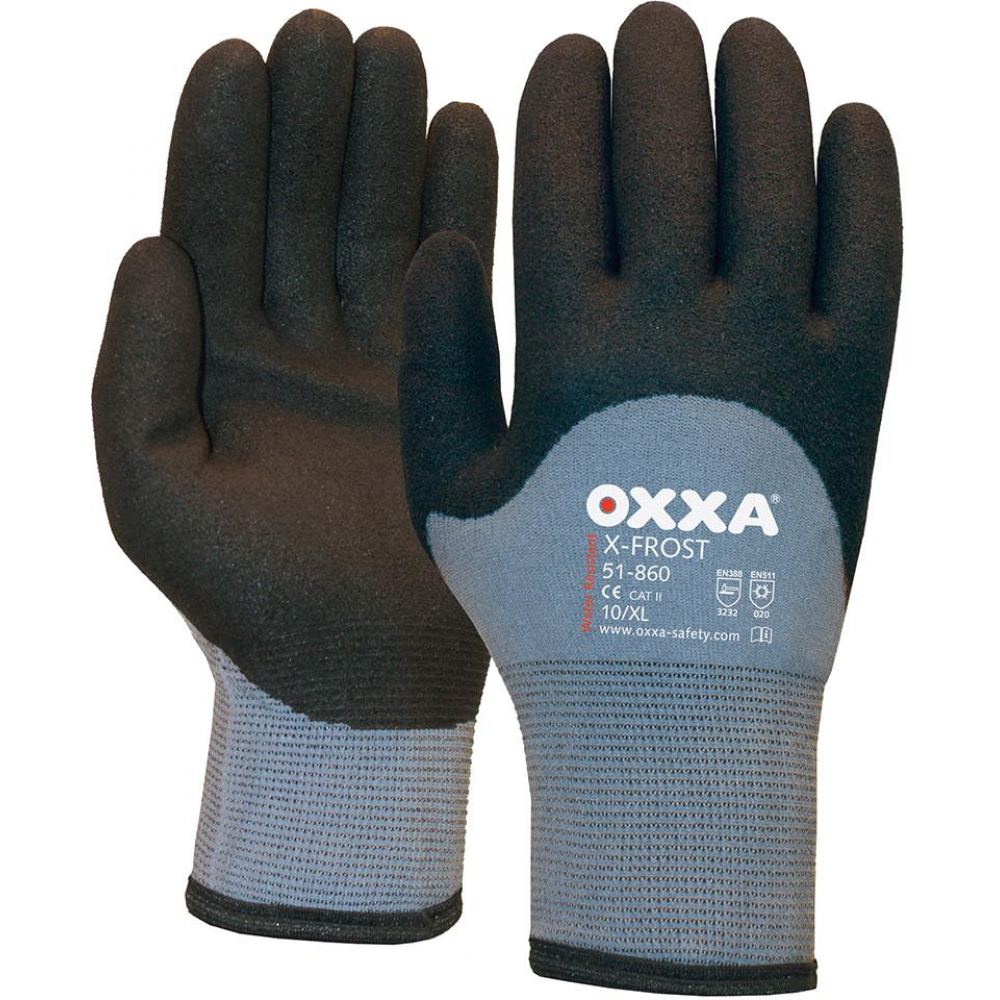 Kälteschutzhandschuh X-Frost Handschuh Oxxa Gr.10, grau-schwarz
