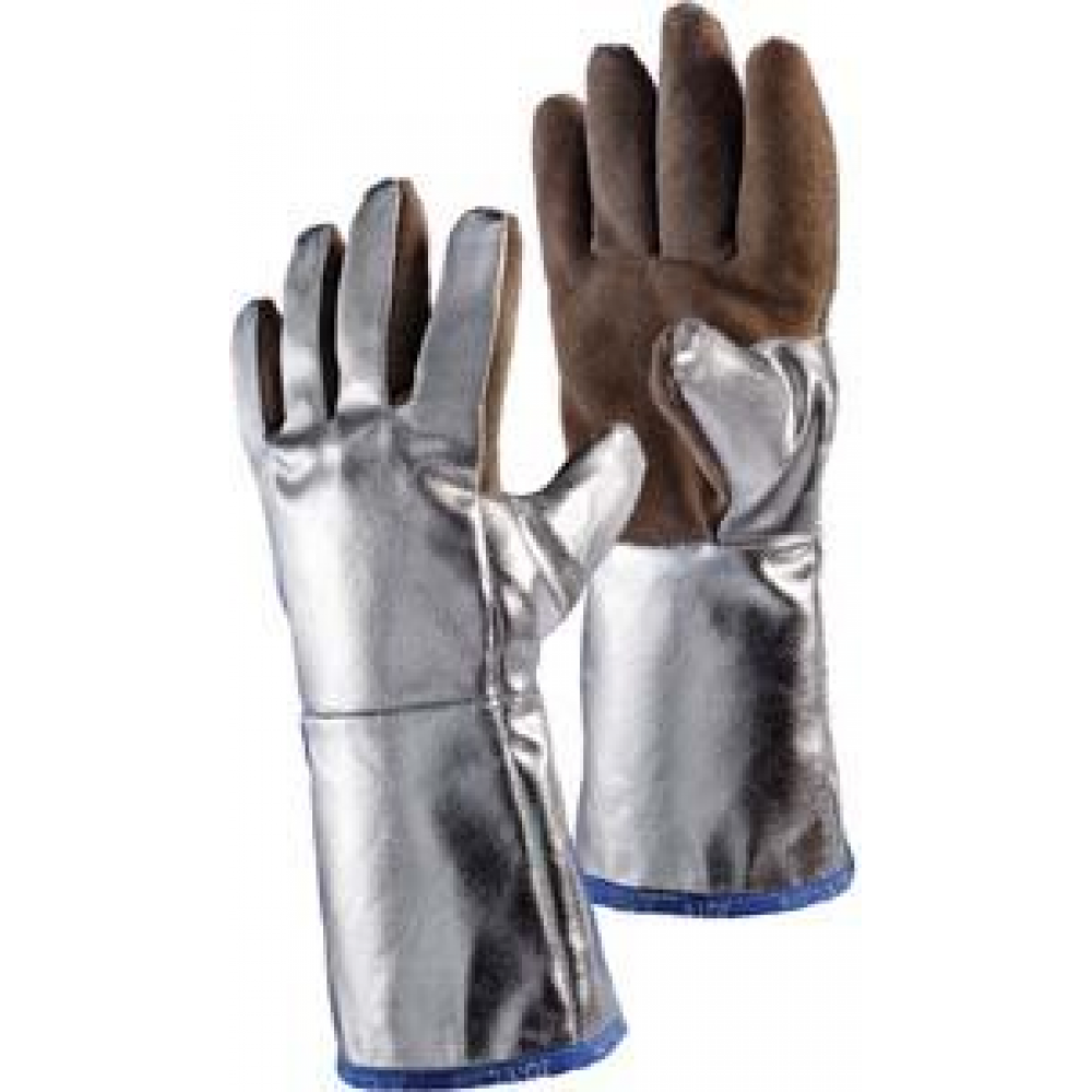 Hitzeschutzhandschuh, Sebatanleder Alu 38, cm, JUTEC